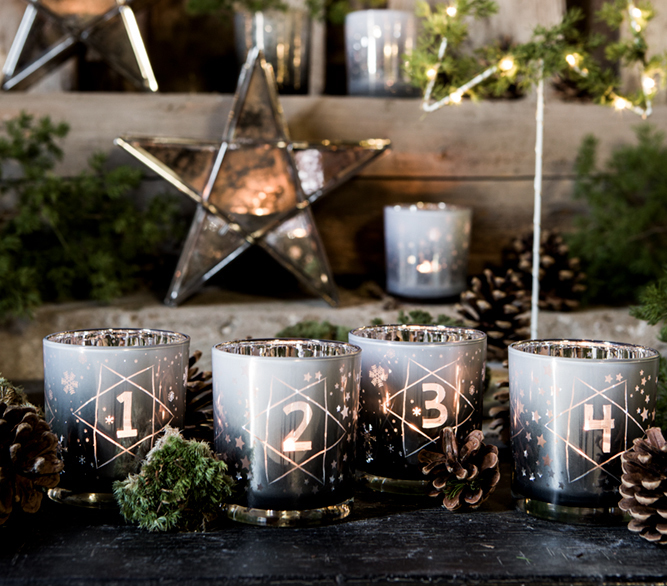Ljuslykta Advent från Majas lyktor säljs till förmån för Barncancerfonden